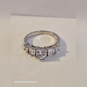 New Heart Inspired CZ Stone Size 8 Ring
